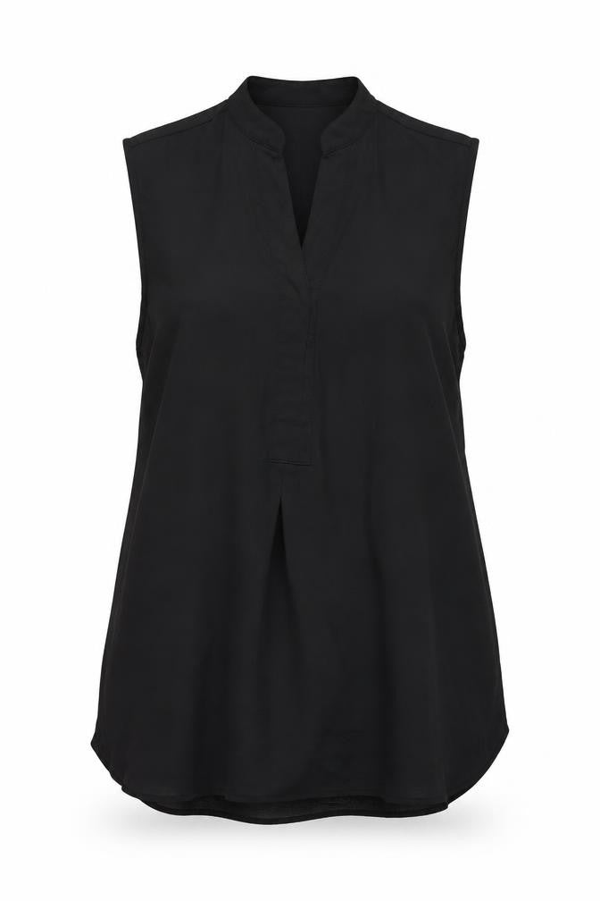 Dorothy Perkins Womens Black Polyester Basic Tank Size 10 V-Neck
