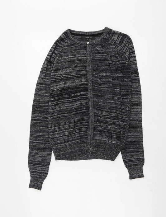 NEXT Womens Black Round Neck Cotton Pullover Jumper Size 6