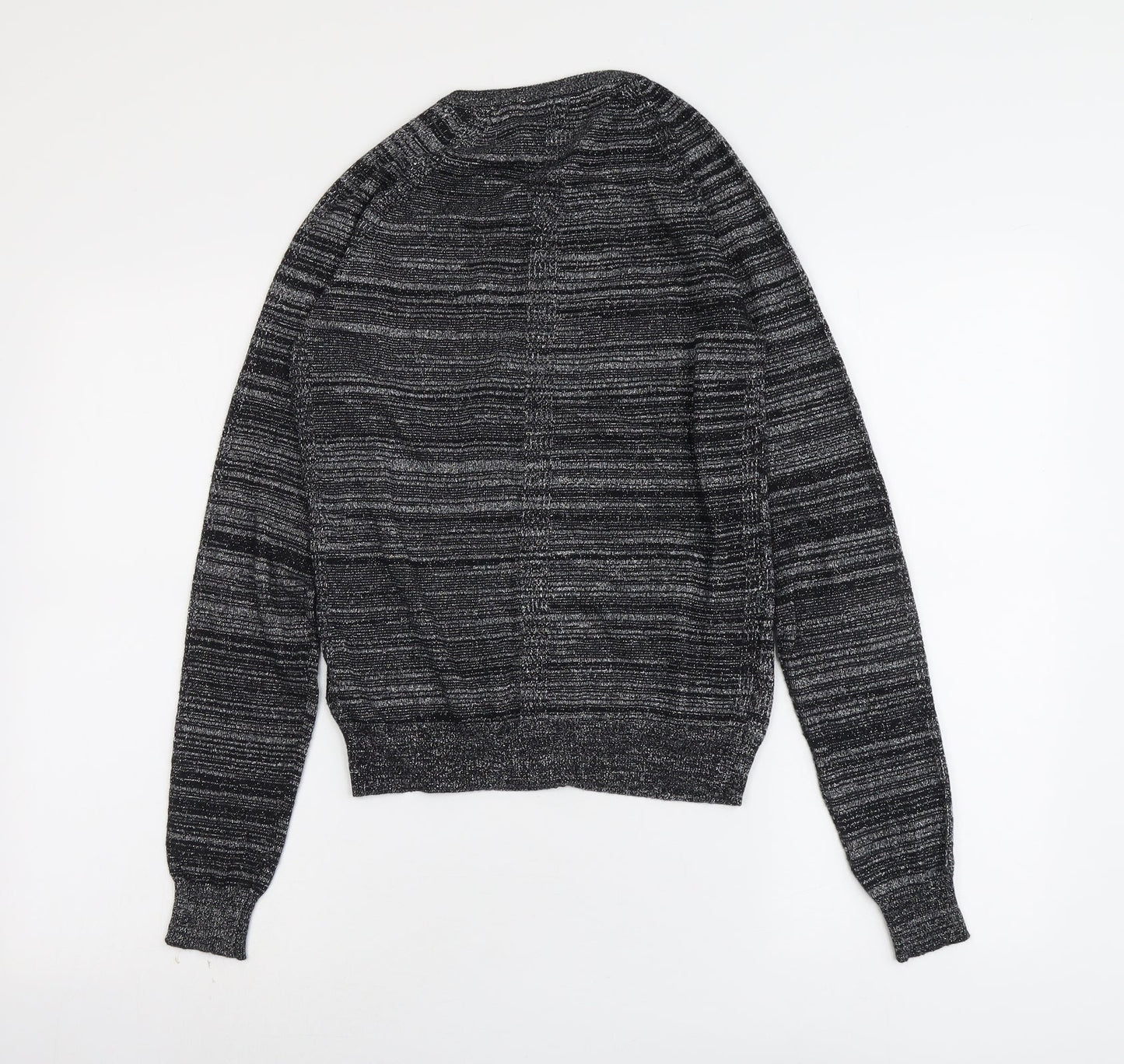 NEXT Womens Black Round Neck Cotton Pullover Jumper Size 6