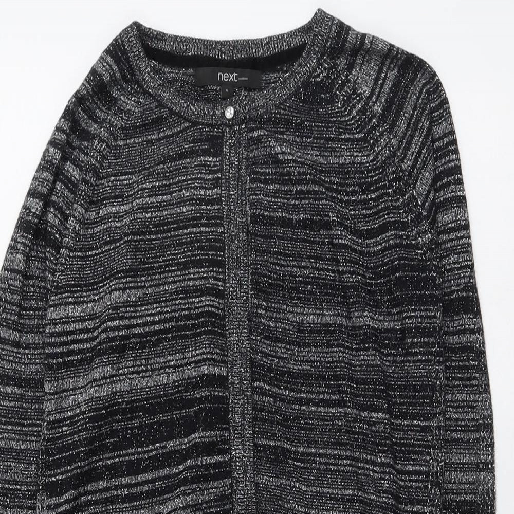 NEXT Womens Black Round Neck Cotton Pullover Jumper Size 6
