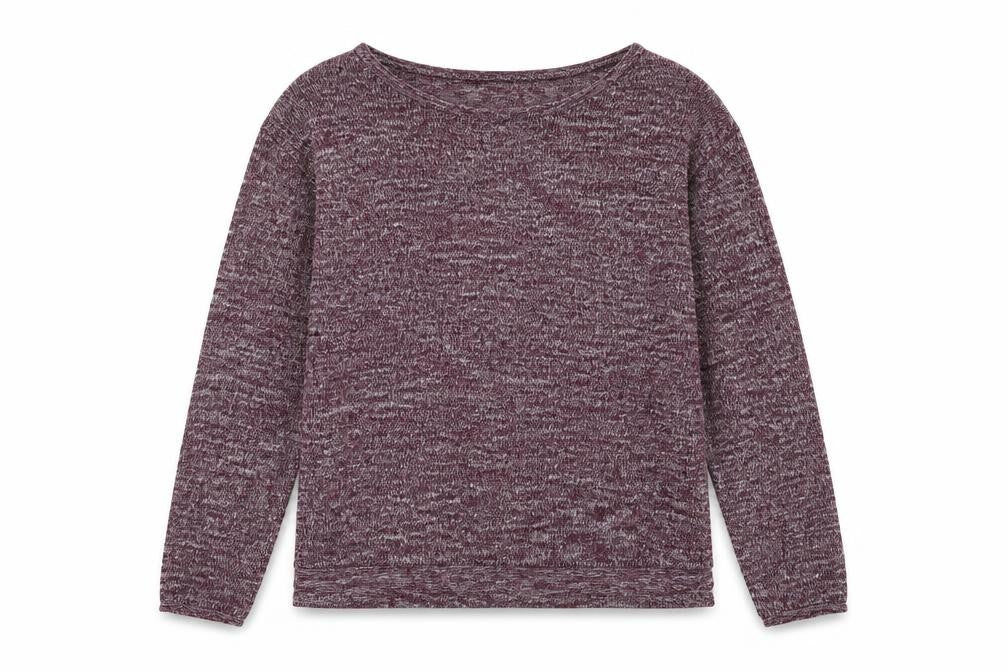 H&M Womens Purple Boat Neck Polyester Pullover Jumper Size XS