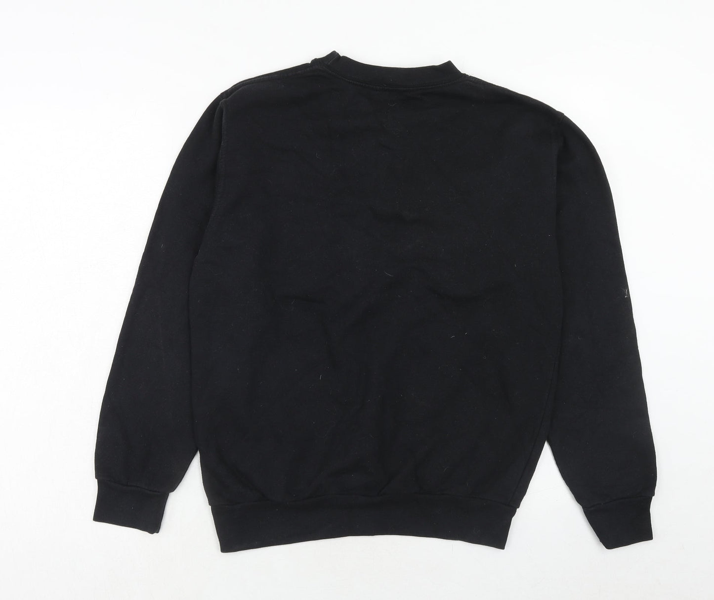 Stars & Stripes Womens Black Cotton Pullover Sweatshirt Size M Pullover