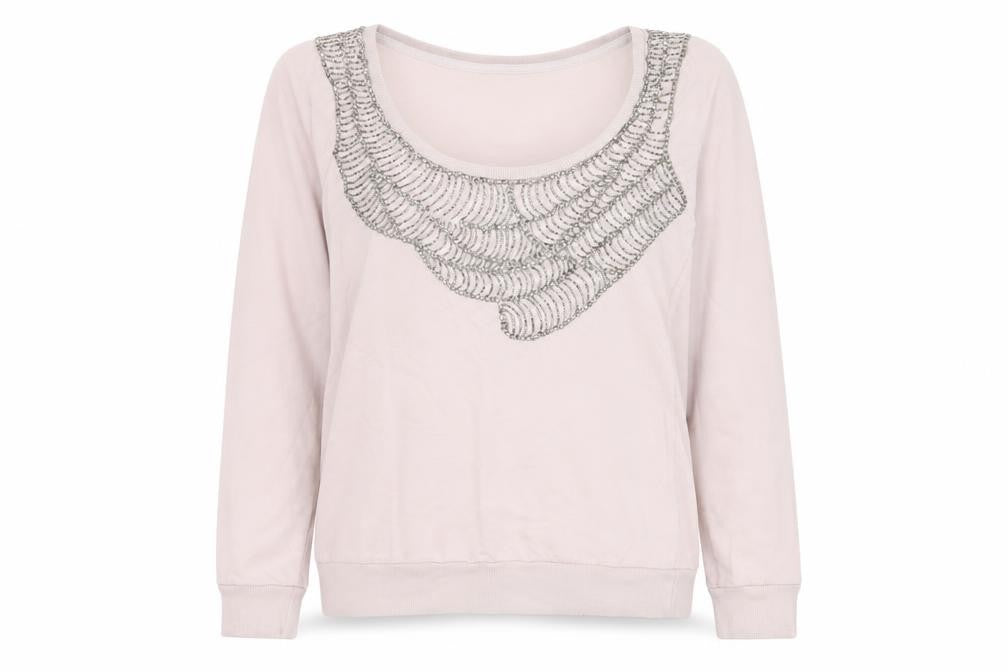 NEXT Womens Pink Cotton Pullover Sweatshirt Size 14 Pullover