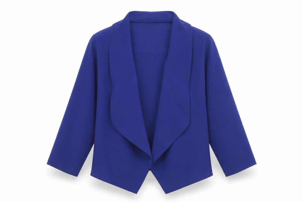 Abollria Womens Blue Polyester Kimono Blouse Size S V-Neck