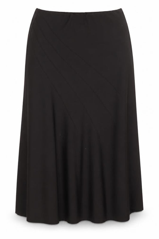 Mia Moda Womens Brown Polyester Swing Skirt Size 31 in