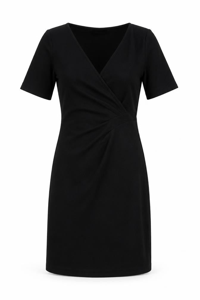 Dorothy Perkins Womens Black Polyester A-Line Size 8 V-Neck Pullover
