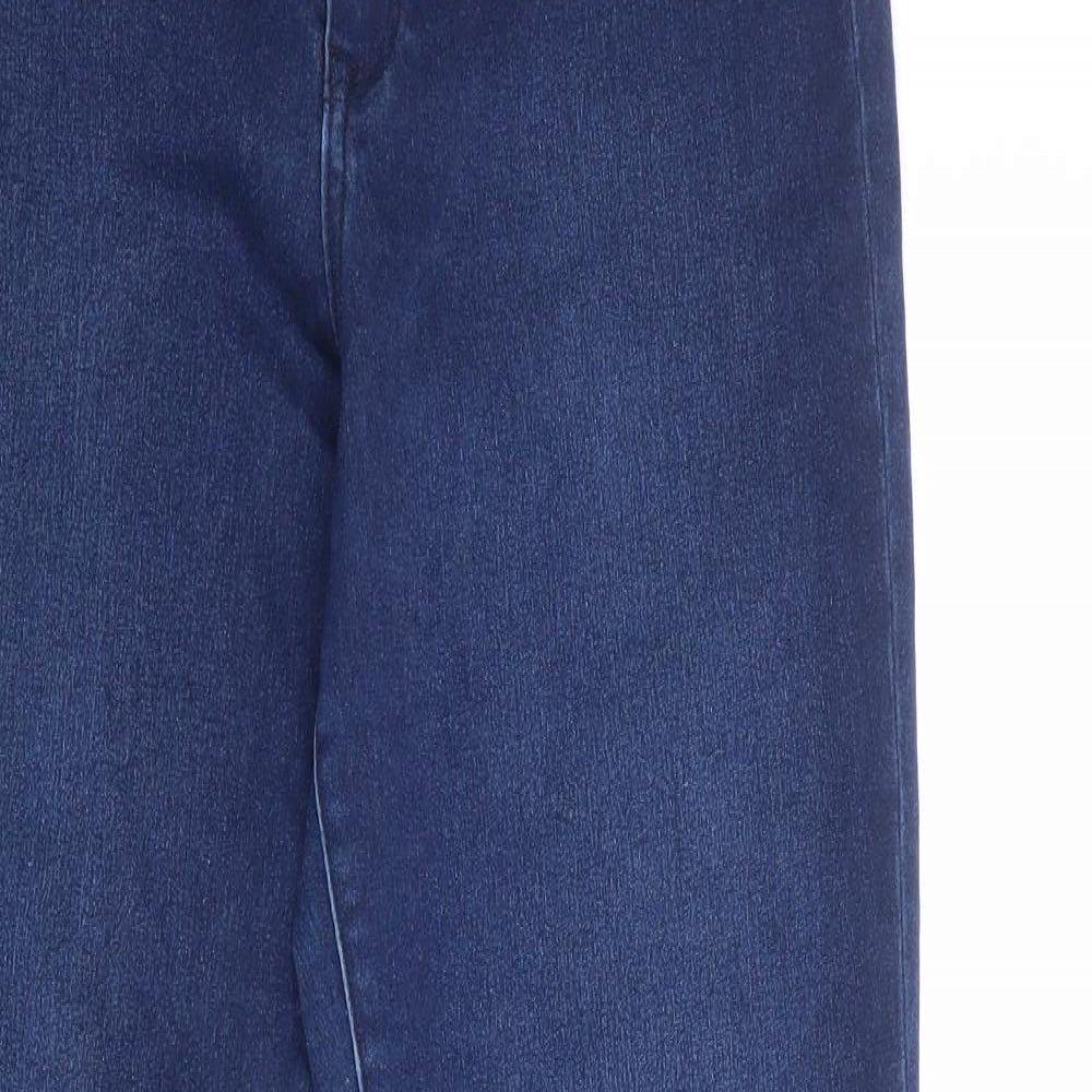 H&M Womens Blue Cotton Skinny Jeans Size 36 in Regular Zip