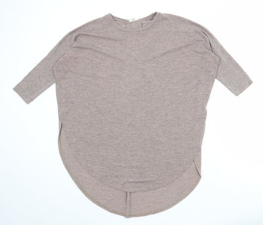 River Island Womens Pink Round Neck Polyester Pullover Jumper Size 10