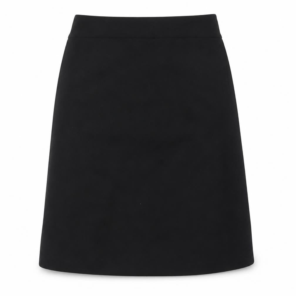 Kasper Womens Black Polyester Swing Skirt Size 8 Zip