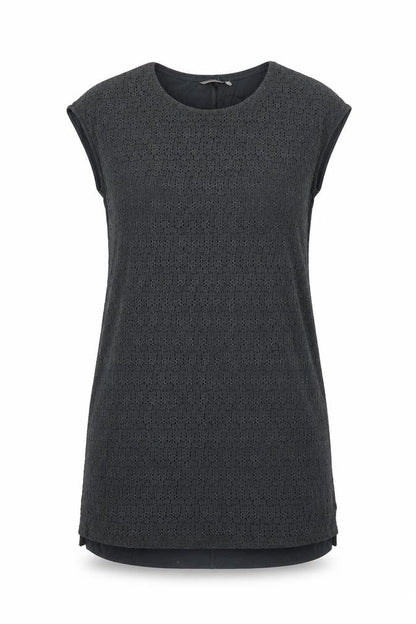 Sandwich Womens Grey Cotton Shift Size S Round Neck Pullover