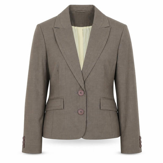 Autonomy Womens Grey Polyester Jacket Suit Jacket Size 14 - Shoulder Pads