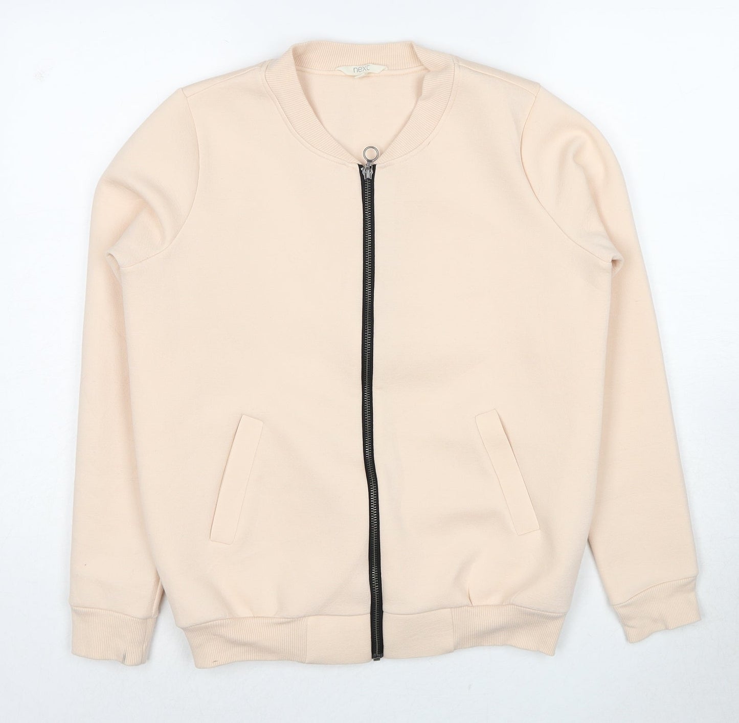 NEXT Womens Beige Viscose Full Zip Sweatshirt Size 8 Zip