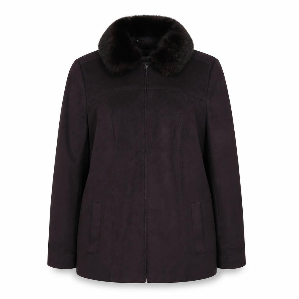 Marks & Spencer Womens Brown Jacket Size 14 Zip