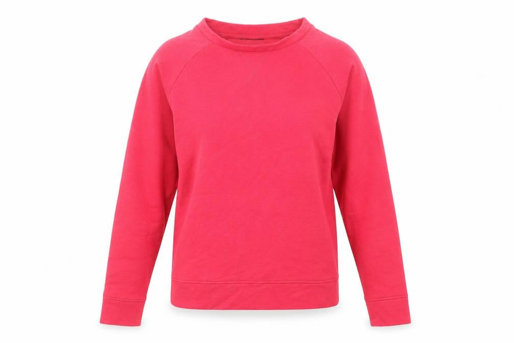 bonprix Womens Pink Cotton Pullover Sweatshirt Size S Pullover