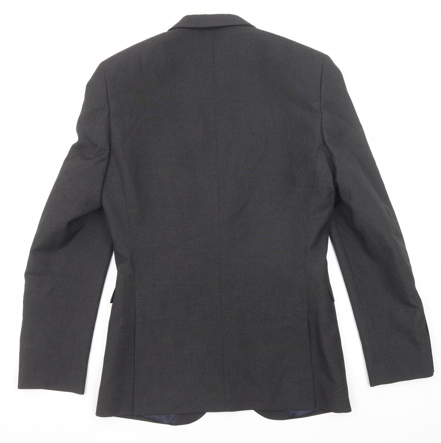 NEXT Mens Grey Polyester Jacket Suit Jacket Size 38 Regular