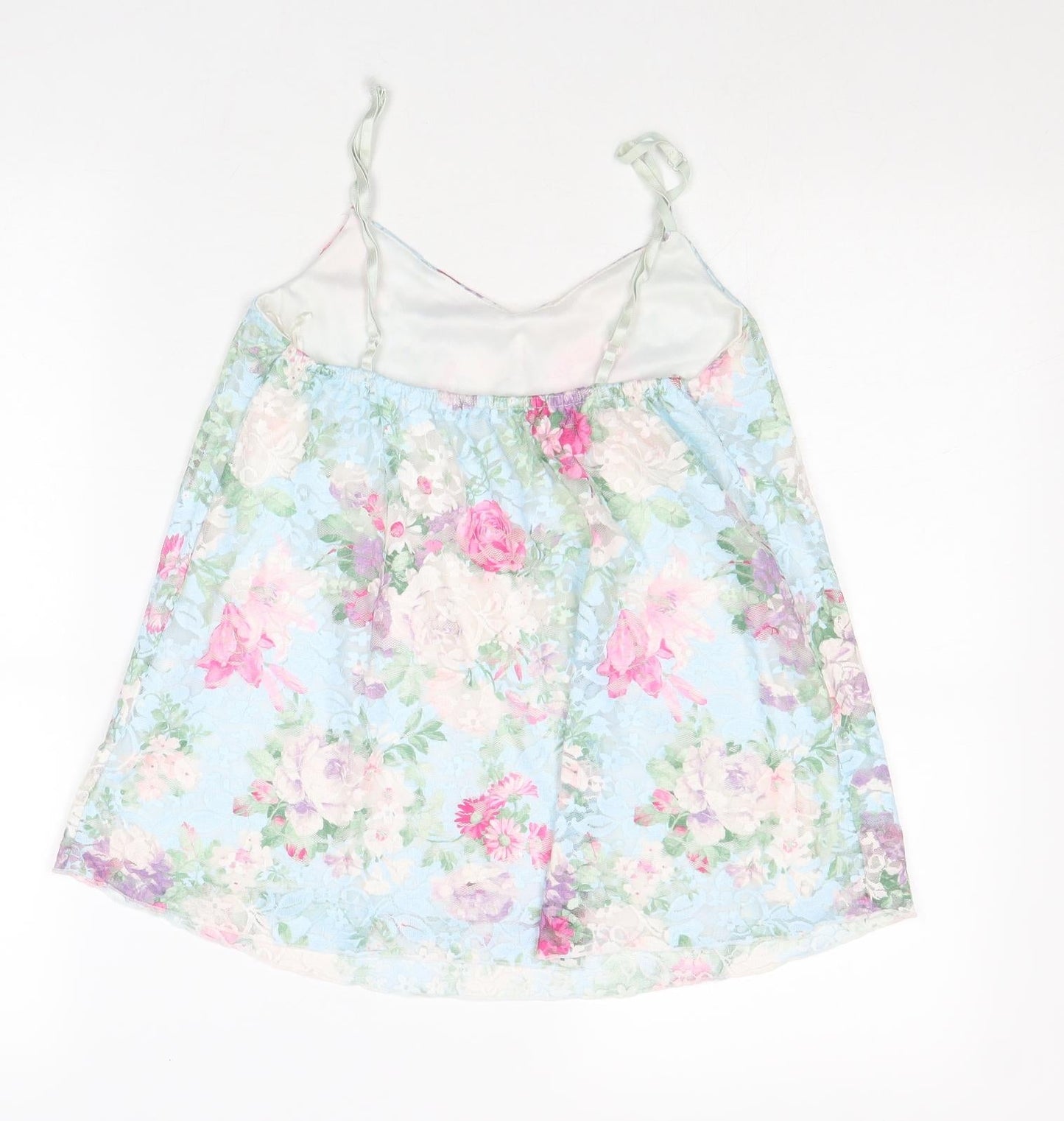 Quiz Womens Multicoloured Floral Polyester Basic Tank Size 6 V-Neck