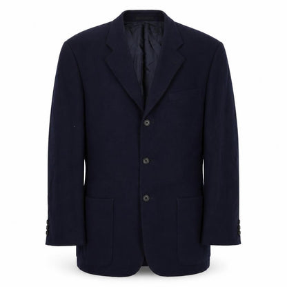 Yves Gerard Mens Blue Wool Jacket Suit Jacket Size 44 Regular
