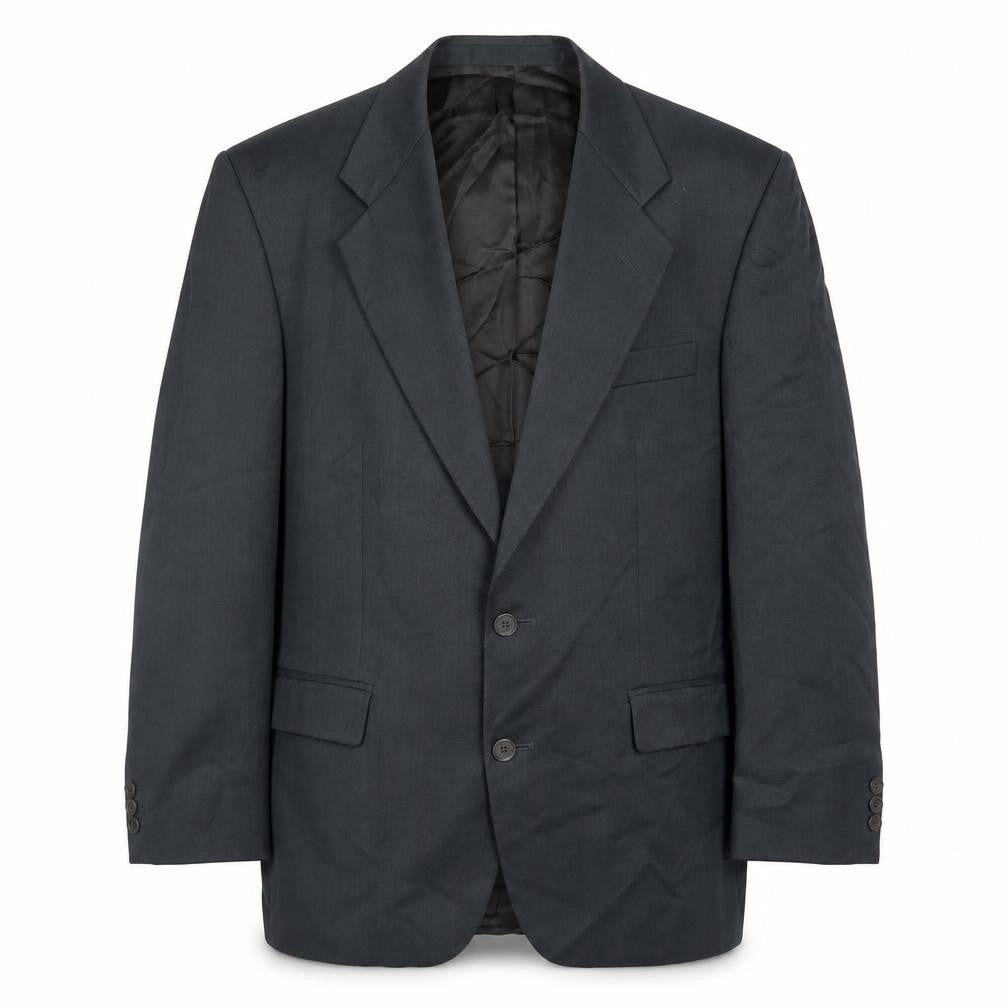 Marks and Mens Grey Polyester Jacket Suit Jacket Size 42 Regular