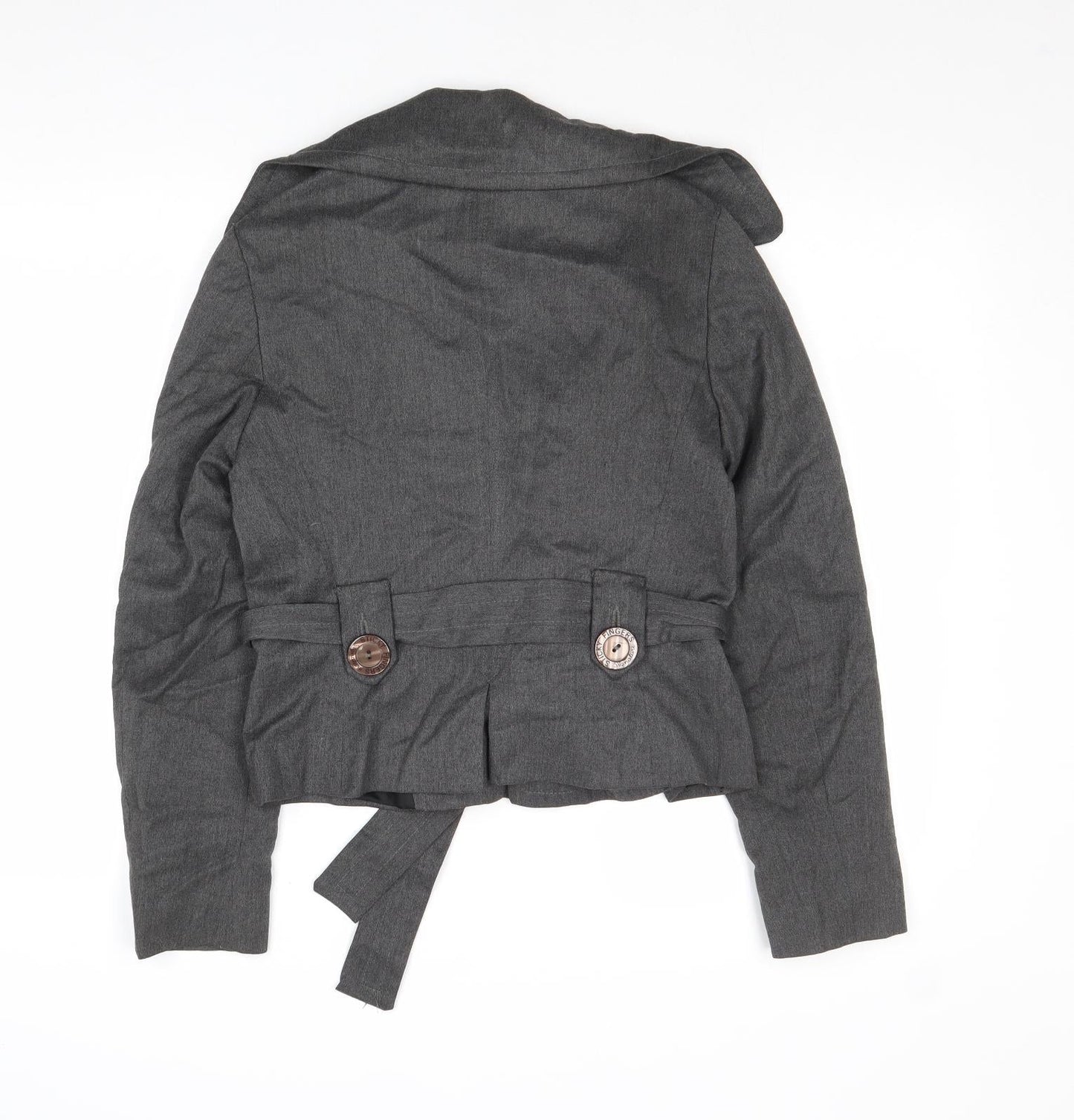 Sticky Fingers Womens Grey Jacket Size 10 Button