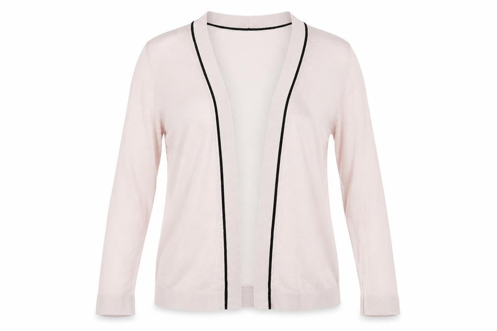 H&M Womens Pink V-Neck Lyocell Cardigan Jumper Size M