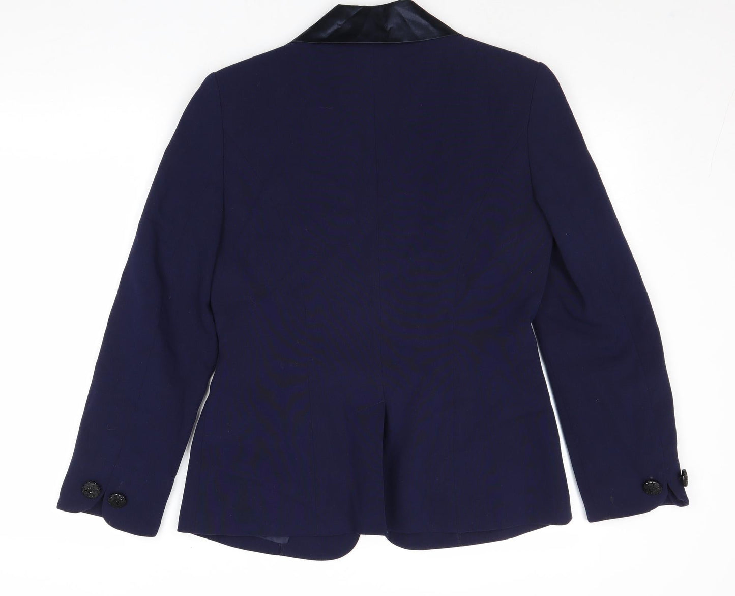 Together Womens Blue Polyester Jacket Suit Jacket Size 12