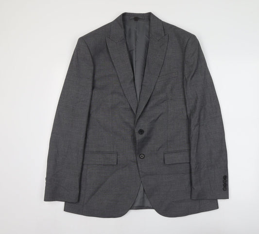 Marks and Spencer Mens Grey Polyester Jacket Suit Jacket Size XL Regular