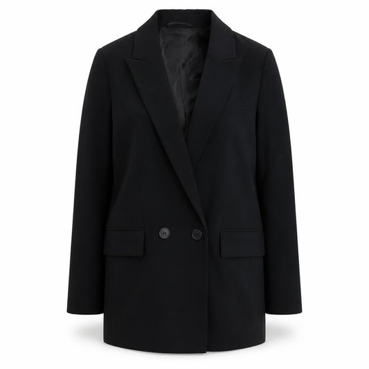 Marks & Spencer Womens Black Polyester Jacket Suit Jacket Size 8