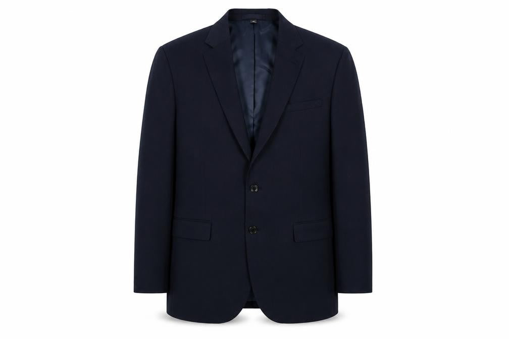 Marks & Spencer Mens Blue Polyester Jacket Suit Jacket Size L Regular