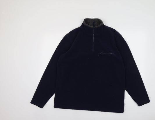 NEXT Mens Blue Polyester Pullover Sweatshirt Size S