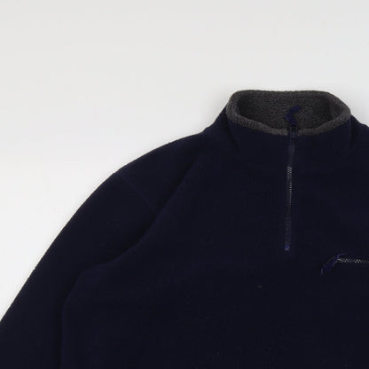 Next Mens Blue Polyester Pullover Sweatshirt Size S