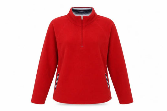 Marks and Spencer Womens Red Polyester Pullover Sweatshirt Size 12 Zip