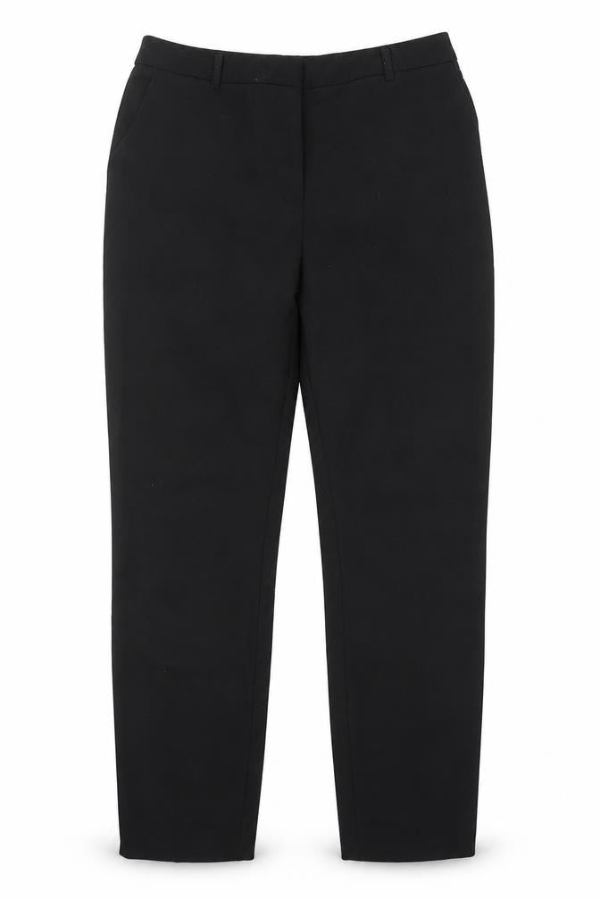 Warehouse Womens Black Polyester Capri Trousers Size 10 Regular Zip