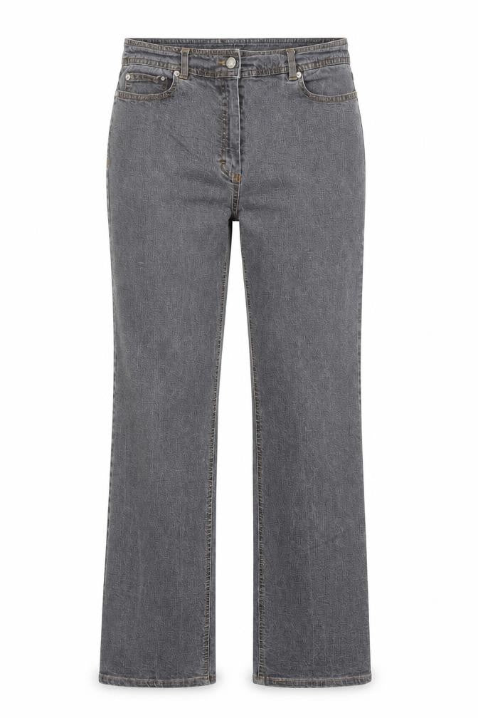 Kookai Womens Grey Cotton Straight Jeans Size 28 in Regular Zip