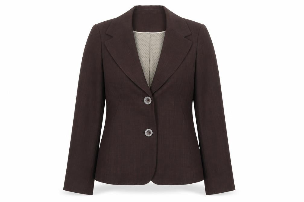Debenhams Womens Brown Polyester Jacket Blazer Size 10