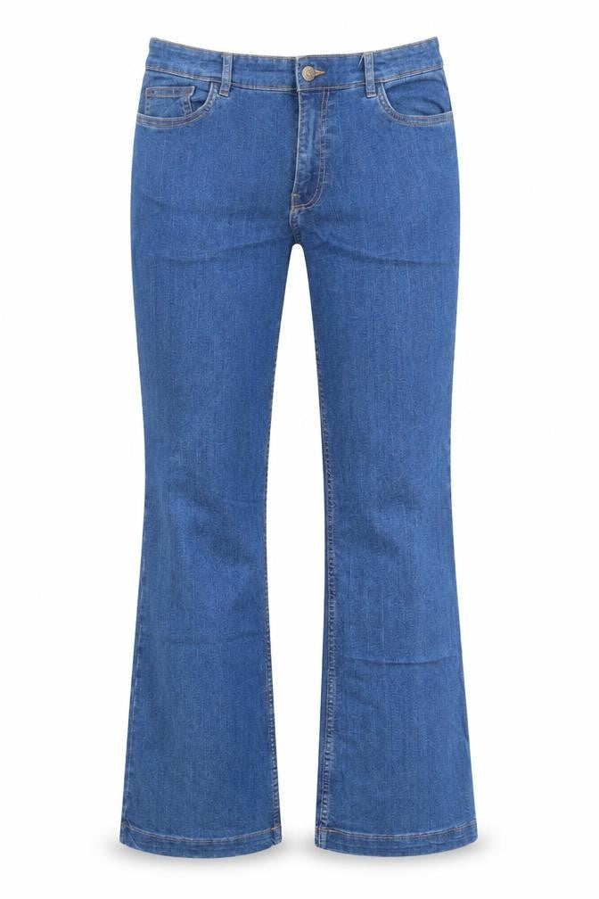 FOREVER 21 Womens Blue Cotton Bootcut Jeans Size 31 in Regular Zip