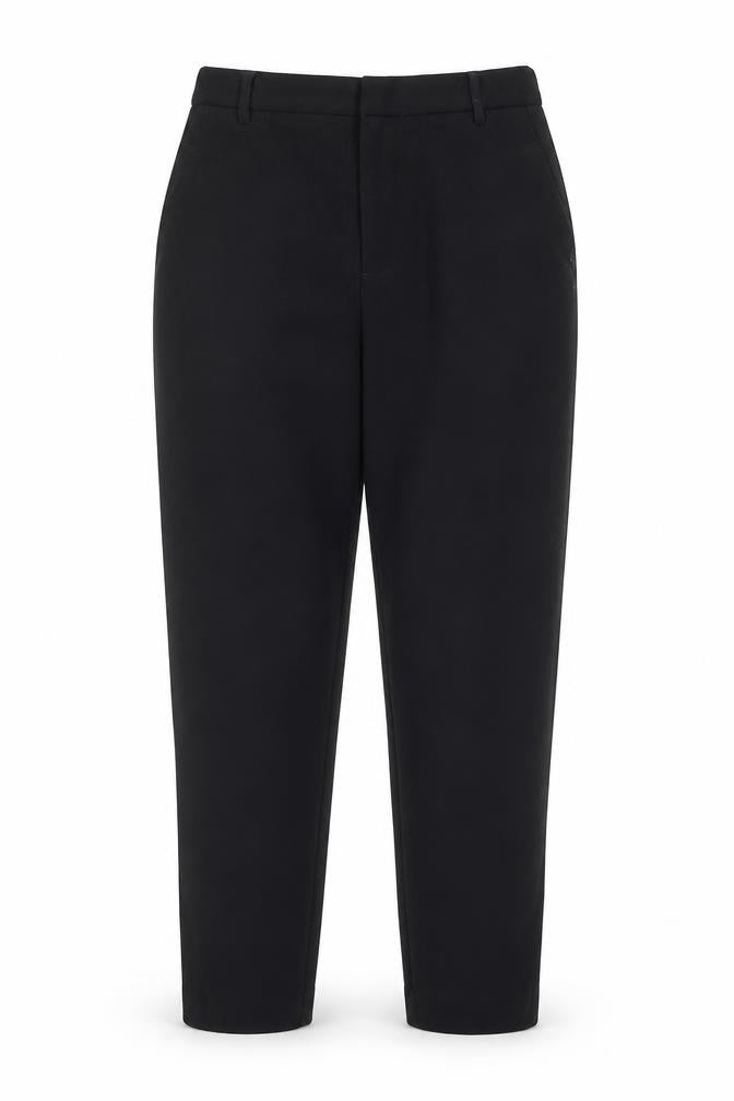 Zara Womens Black Polyester Trousers Size 6 Regular Zip - Side Stripe Detail