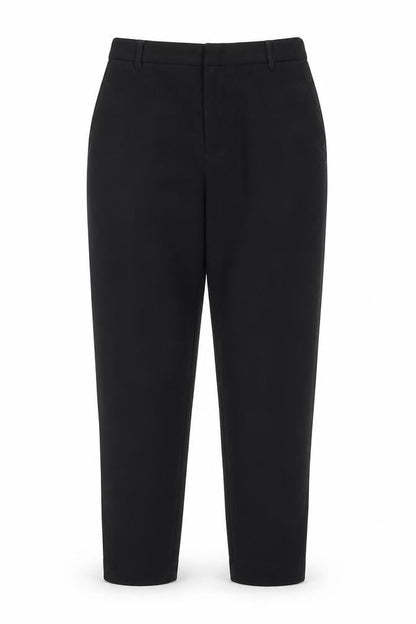 Zara Womens Black Polyester Trousers Size 6 Regular Zip - Side Stripe Detail