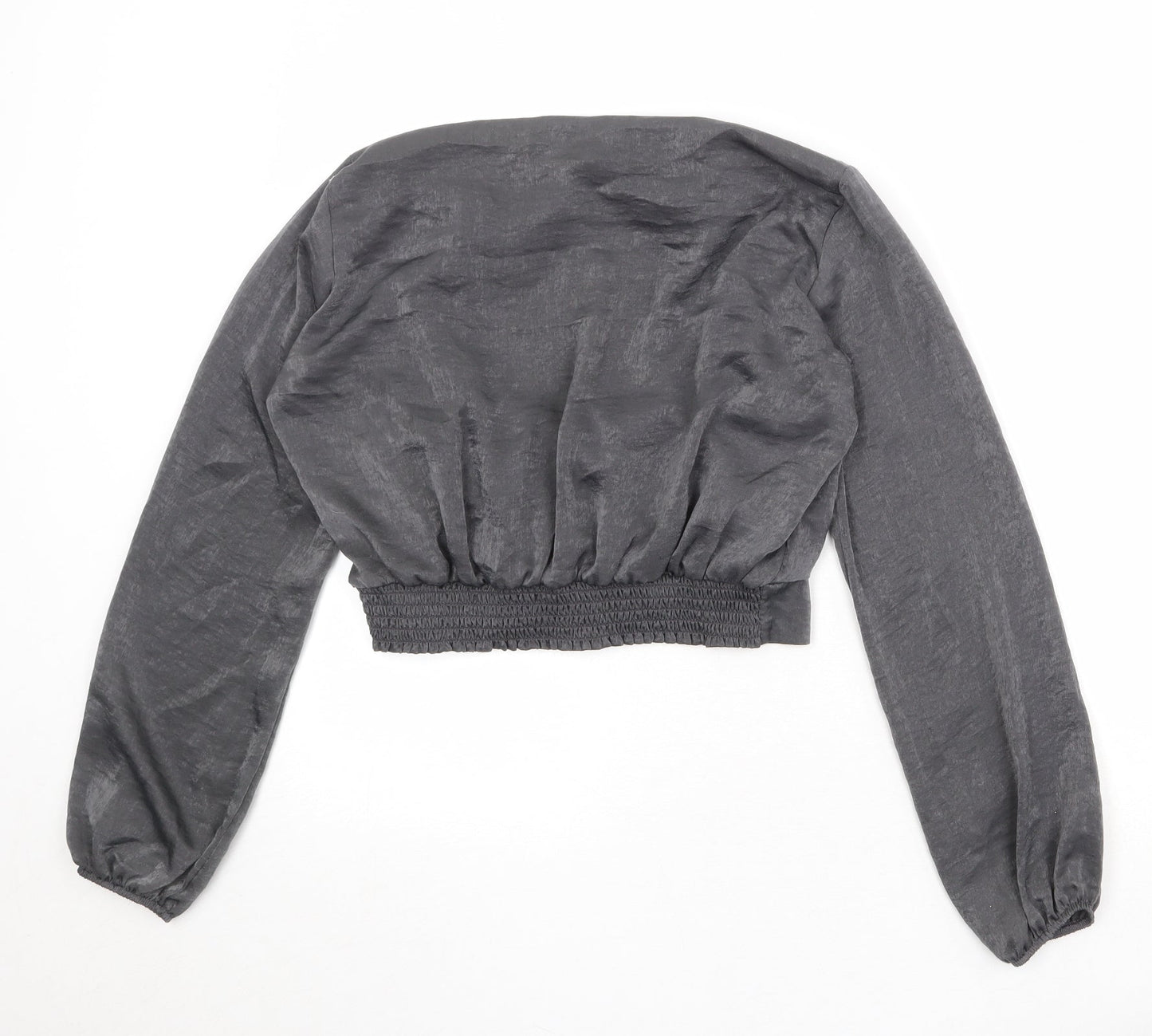 Dorothy Perkins Womens Green Polyester Basic Blouse Size 12 Mock Neck