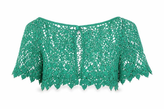 Nicholas Millington Womens Green Boat Neck Viscose Cardigan Jumper Size S - Size S/M