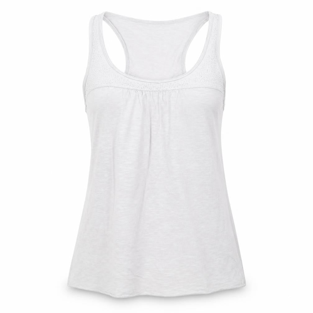 Miss Selfridge Womens Grey 100% Cotton Basic Tank Size 12 Round Neck