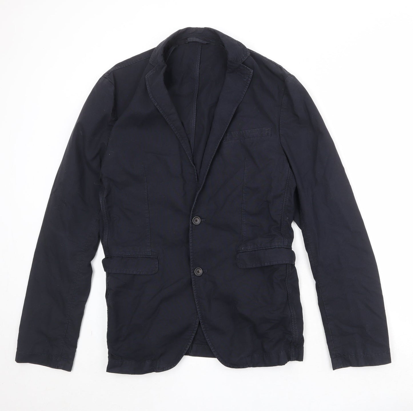 NEXT Mens Blue Cotton Jacket Suit Jacket Size 46 Regular