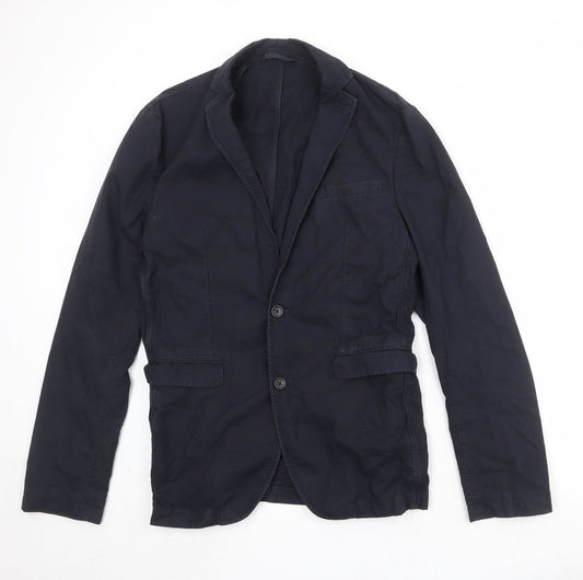 NEXT Mens Blue Cotton Jacket Suit Jacket Size 46 Regular