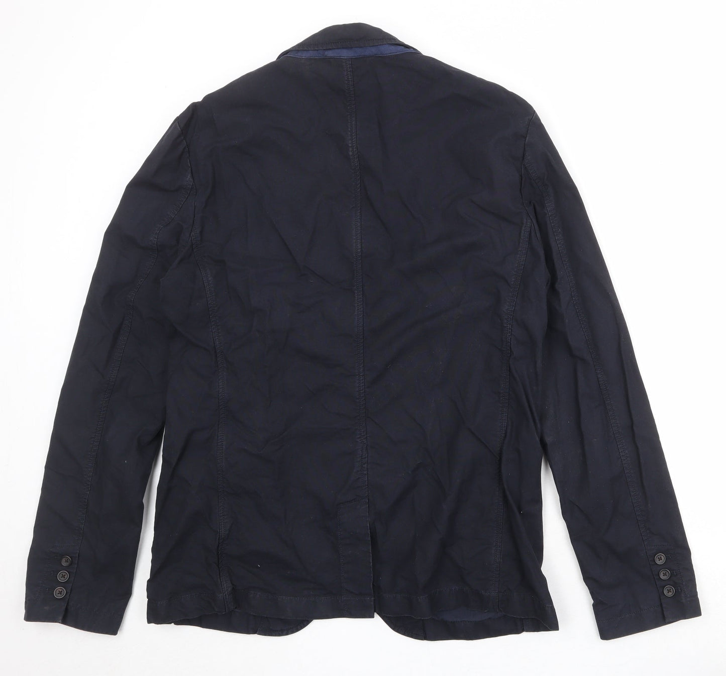 NEXT Mens Blue Cotton Jacket Suit Jacket Size 46 Regular