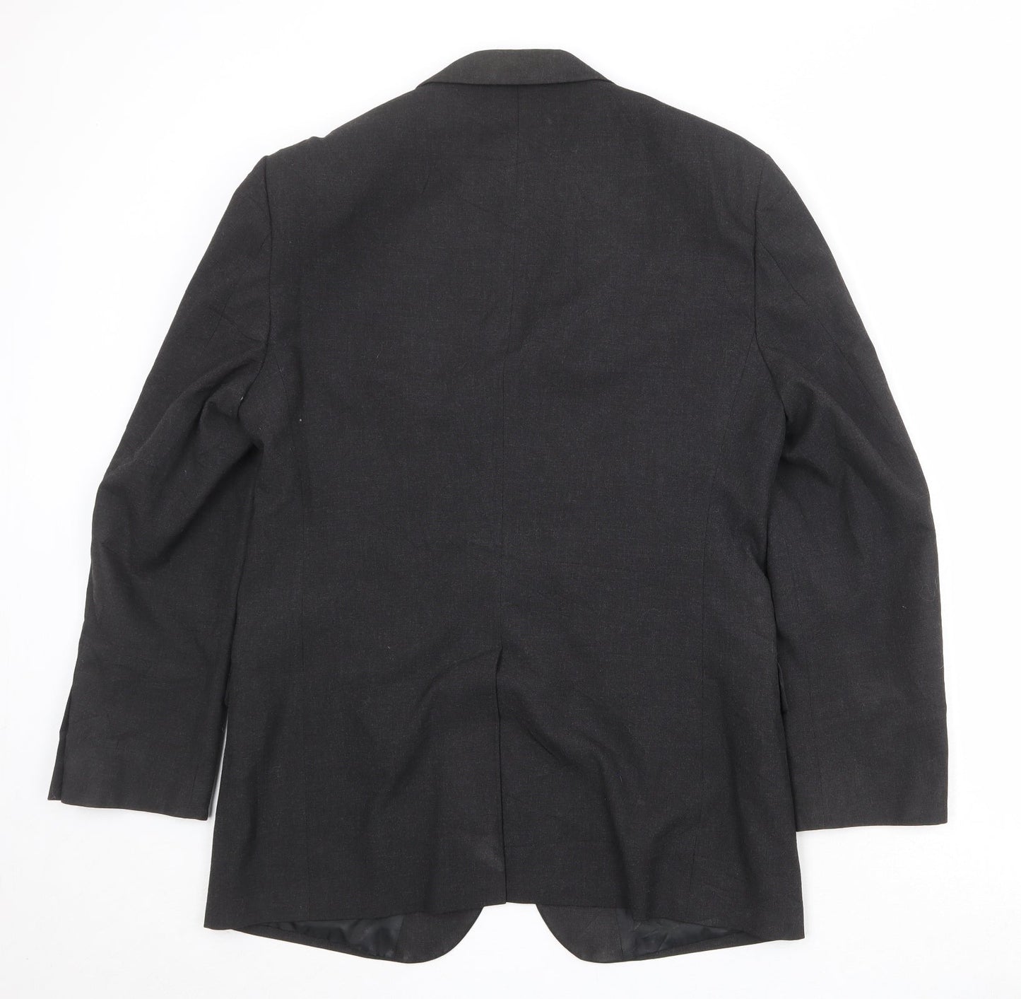 Marks and Spencer Mens Black Polyester Jacket Suit Jacket Size 40 Regular