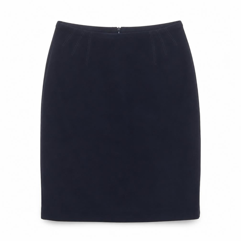Precis Womens Black Polyester A-Line Skirt Size 12 Zip