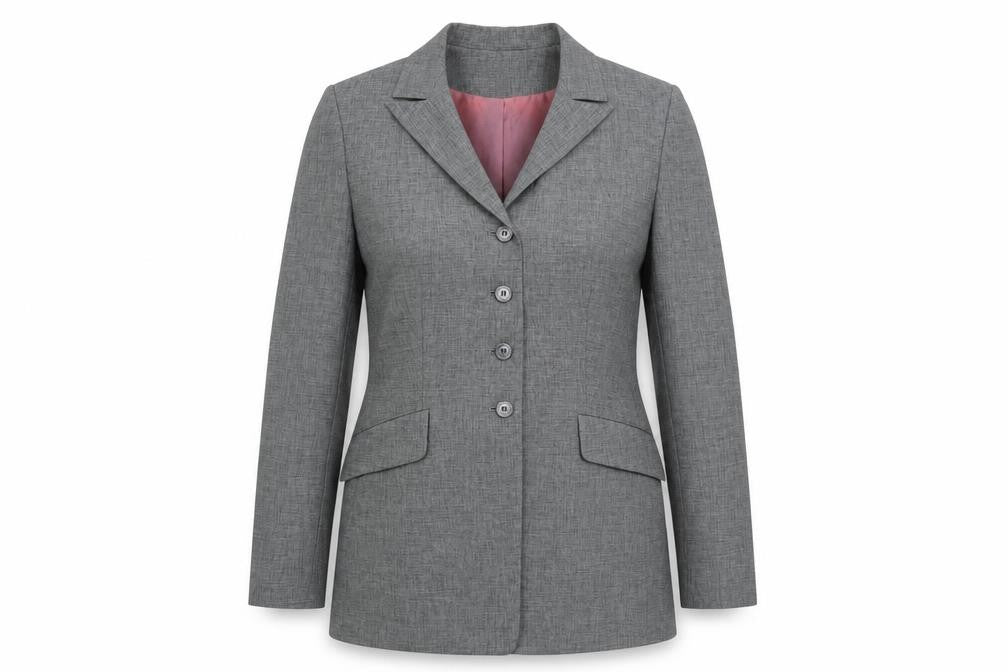 Barami Womens Grey Polyester Jacket Blazer Size 8