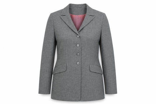 Barami Womens Grey Polyester Jacket Blazer Size 8