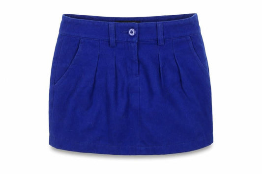 Young Reserved Womens Blue Polyester Mini Skirt Size 8 Zip