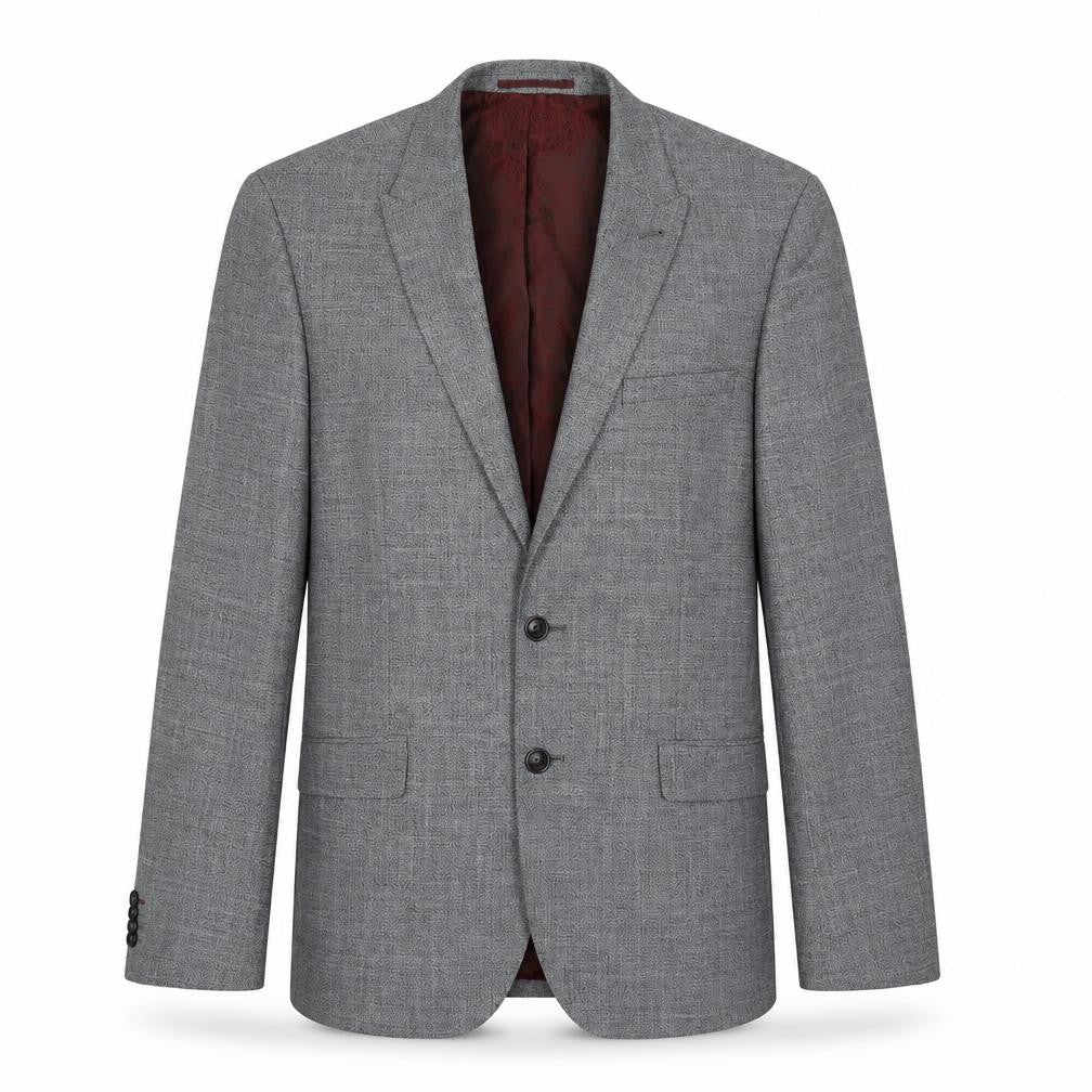 Burton Mens Grey Polyester Jacket Suit Jacket Size 40 Regular