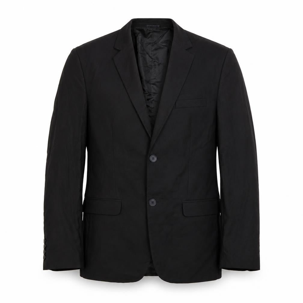 Boohoo Mens Black Polyester Jacket Suit Jacket Size 40 Regular